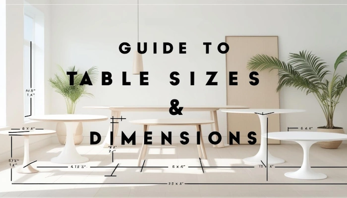 Guide to Table Sizes & Dimensions