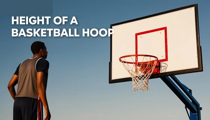 a man standing looking at a basketball hoop