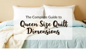 quilt dimension and sizes